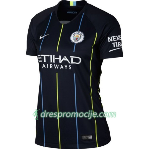 Manchester City Dres Ženska Gostujući 2018/19 Kratkih Rukava Manchester City Dres Ženska Gostujući 2018/19 Kratkih Rukava